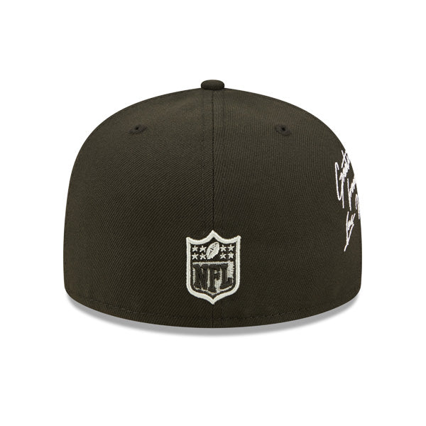 Las Vegas Raiders New Era Exclusive CLOUD ICON 59Fifty Fitted Hat - Black