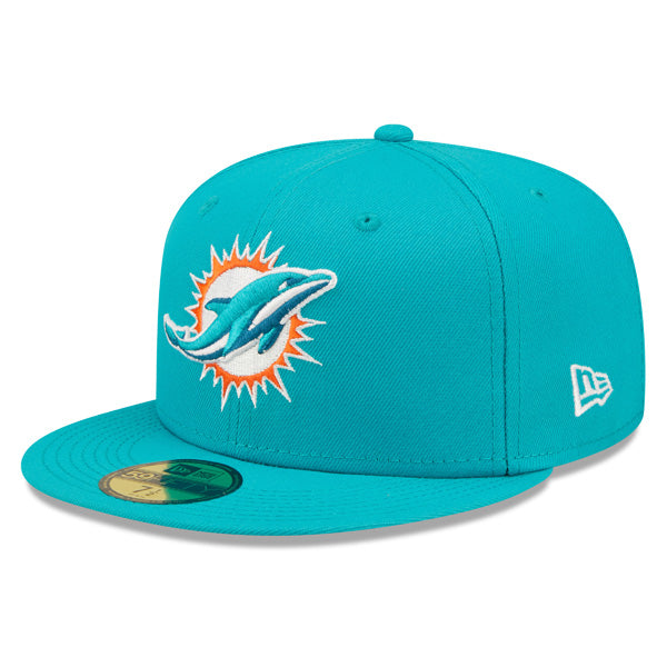 Miami Dolphins New Era Exclusive CLOUD ICON 59Fifty Fitted Hat - Aqua