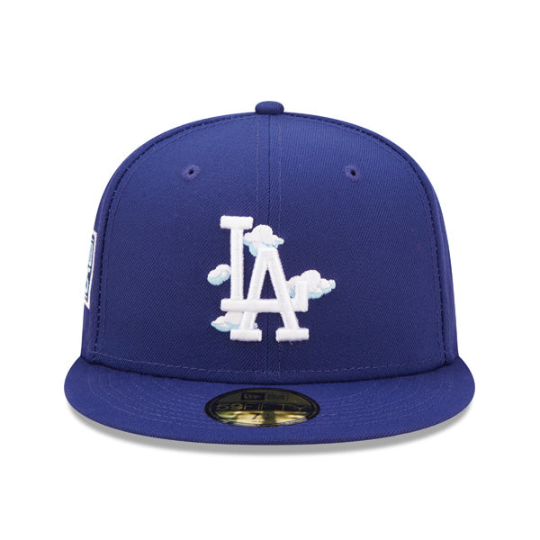 Los Angeles Dodgers 2020 World Series New Era Exclusive COMIC CLOUD 59Fifty Fitted Hat - Royal/Sky Bottom