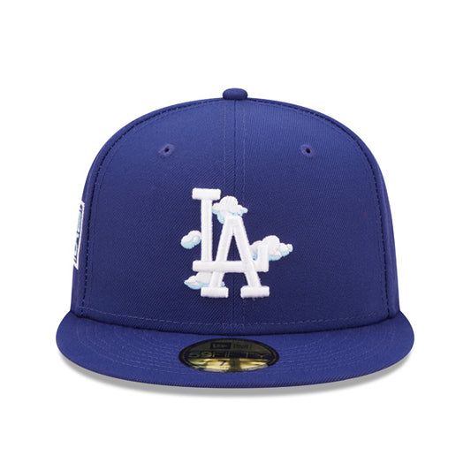 Los Angeles Dodgers 2020 World Series New Era Exclusive COMIC CLOUD 59Fifty Fitted Hat - Royal/Sky Bottom