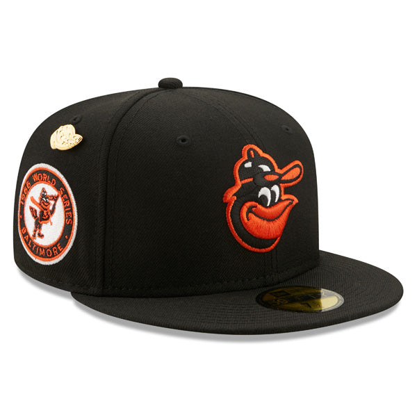 Baltimore Orioles 1966 WORLD SERIES Exclusive New Era 59Fifty Fitted Hat - Black/Green Bottom