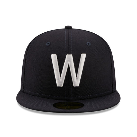 Washington Senators 1924 WORLD SERIES Exclusive New Era 59Fifty Fitted Hat - Navy/Green Bottom