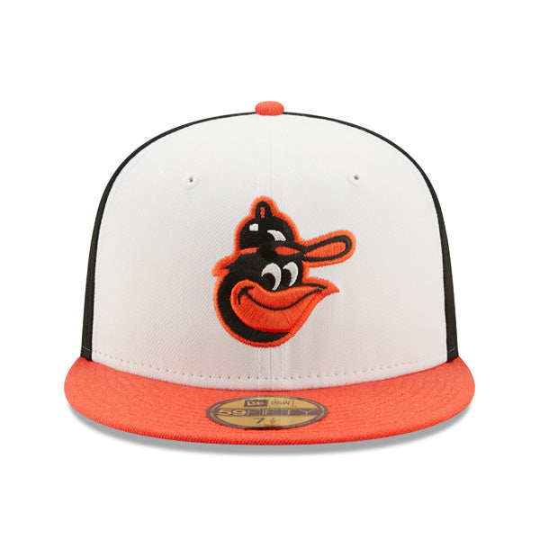 Baltimore Orioles 1983 WORLD SERIES Exclusive New Era 59Fifty Fitted Hat - White/Orange/Green Bottom