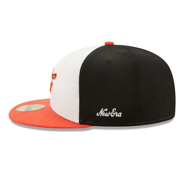 Baltimore Orioles 1983 WORLD SERIES Exclusive New Era 59Fifty Fitted Hat - White/Orange/Green Bottom