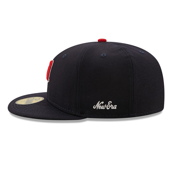 Minnesota Twins 1987 WORLD SERIES Exclusive New Era 59Fifty Fitted Hat - Navy/Red/Green Bottom