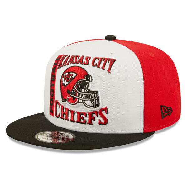 Kanas City Chiefs New Era HELMET HIT 9Fifty Snapback NFL Hat – White/Red/Black