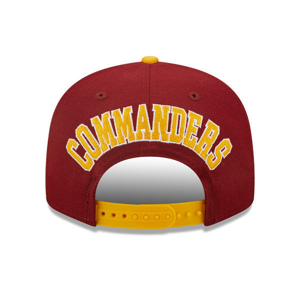 Washington Commanders New Era BACK SCRIPT 9Fifty Snapback NFL Hat