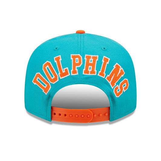 Miami Dolphins New Era BACK SCRIPT 9Fifty Snapback NFL Hat