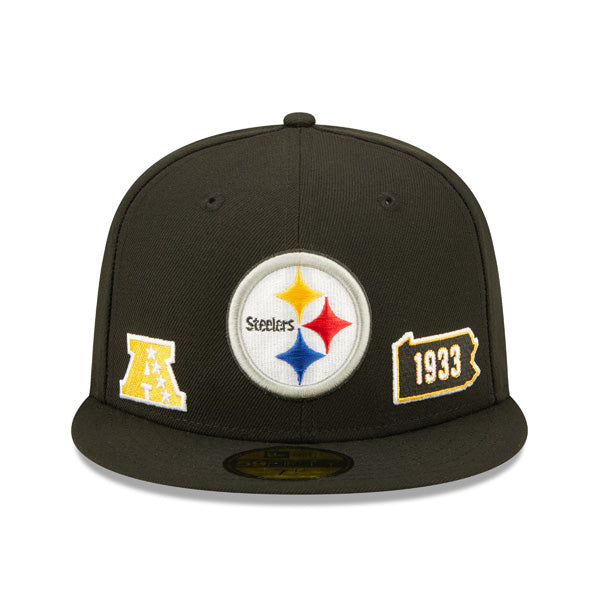 Pittsburgh Steelers New Era TEAM IDENTITY Exclusive NFL Fitted 59Fifty Hat