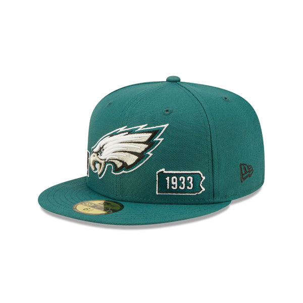 Philadelphia Eagles New Era TEAM IDENTITY Exclusive NFL Fitted 59Fifty Hat