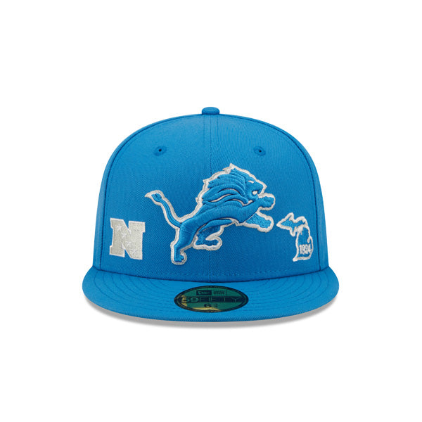 Detroit Lions New Era TEAM IDENTITY Exclusive NFL Fitted 59Fifty Hat