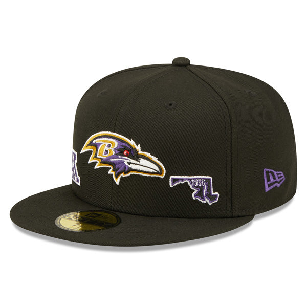 Baltimore Ravens New Era TEAM IDENTITY Exclusive NFL Fitted 59Fifty Hat