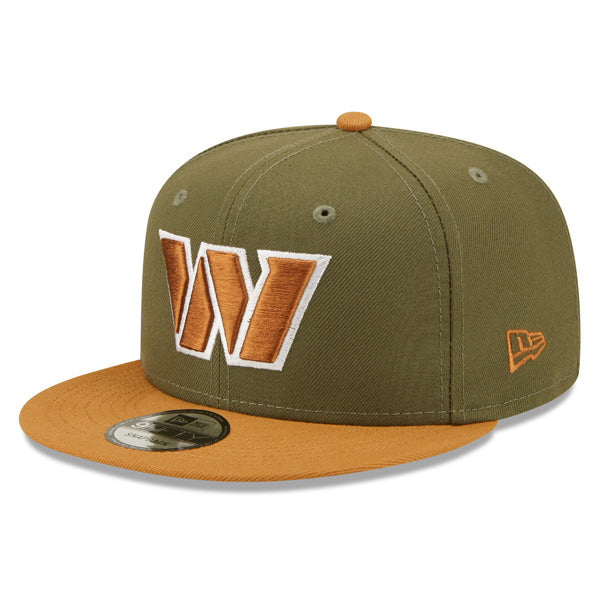 Washington Commanders New Era EXCLUSIVE 9Fifty Snapback NFL Hat – Army/Bronze