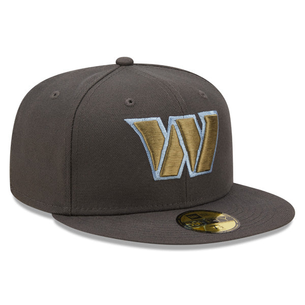 Washington Commanders NFL Exclusive New Era 59FIFTY Fitted Hat -Charcoal/Army/Sky