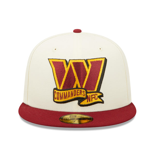 Washington Commanders New Era 2022 NFL Sideline 59FIFTY Fitted Hat - Chrome/Burgundy