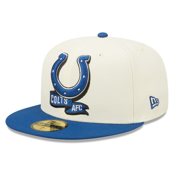 Indianapolis Colts New Era 2022 NFL Sideline 59FIFTY Fitted Hat - Chrome/Royal