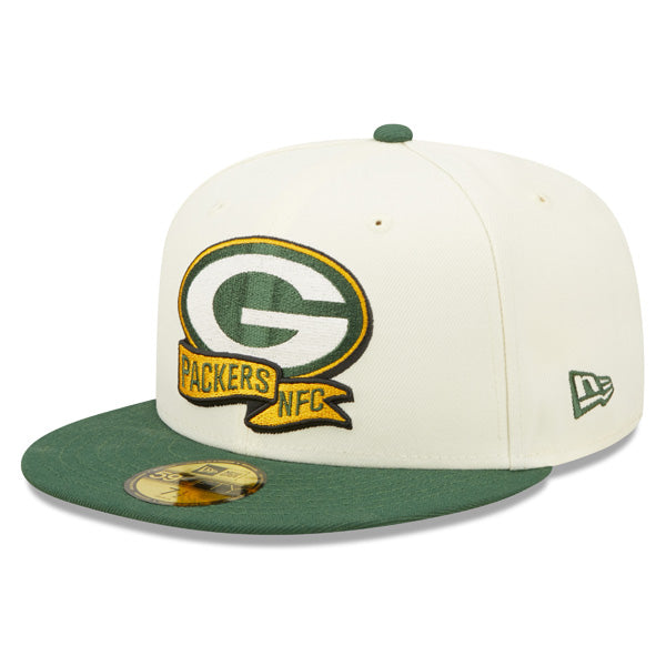 Green Bay Packers New Era 2022 NFL Sideline 59FIFTY Fitted Hat - Chrome/Green