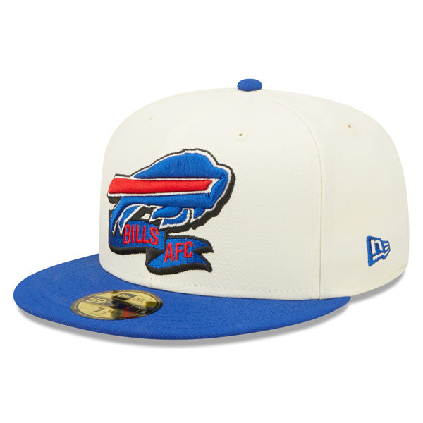 Buffalo Bills New Era 2022 NFL Sideline 59FIFTY Fitted Hat - Chrome/Royal