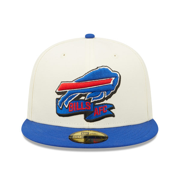Buffalo Bills New Era 2022 NFL Sideline 59FIFTY Fitted Hat - Chrome/Royal