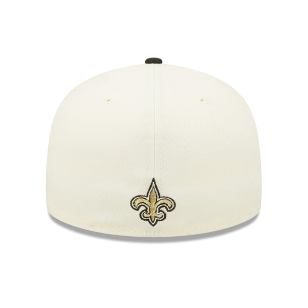New Orleans Saints New Era 2022 NFL Sideline 59FIFTY Fitted Hat - Chrome/Black