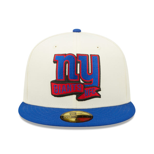 New York Giants New Era 2022 NFL Sideline 59FIFTY Fitted Hat - Chrome/Royal