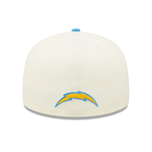 Los Angeles Chargers New Era 2022 NFL Sideline 59FIFTY Fitted Hat - Chrome/Sky