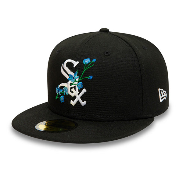 Chicago White Sox 2005 World Series BLOOM Exclusive  New Era 59Fifty Fitted Hat - Black/Sky