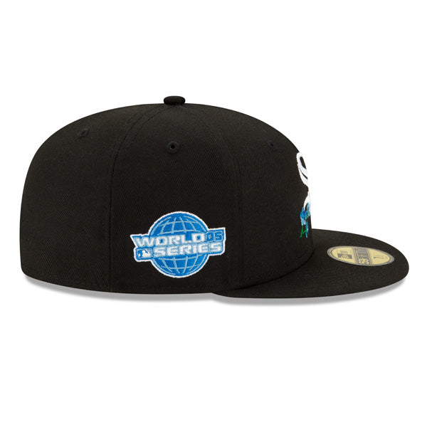Chicago White Sox 2005 World Series BLOOM Exclusive  New Era 59Fifty Fitted Hat - Black/Sky