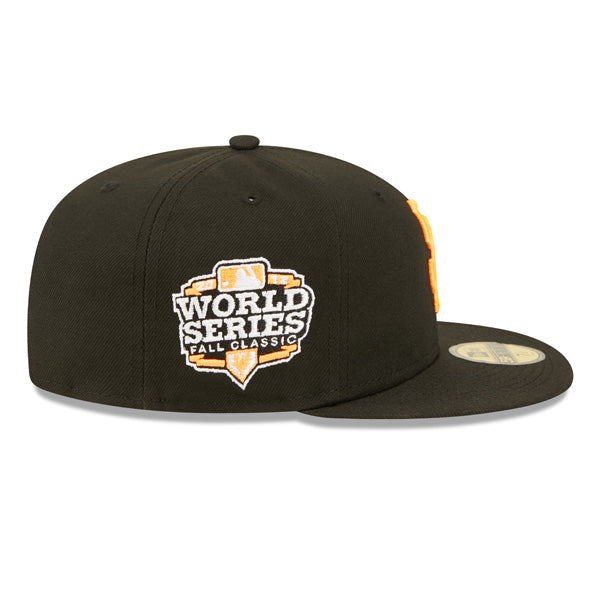 San Francisco Giants 2012 Exclusive SUPER POP New Era Fitted 59Fifty MLB Hat -Black/Neon Orange