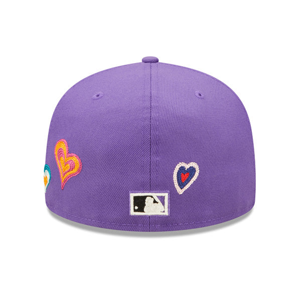 Arizona Diamondbacks CHAINED HEARTS Exclusive New Era Fitted 59Fifty MLB Hat -Lavender, Pink