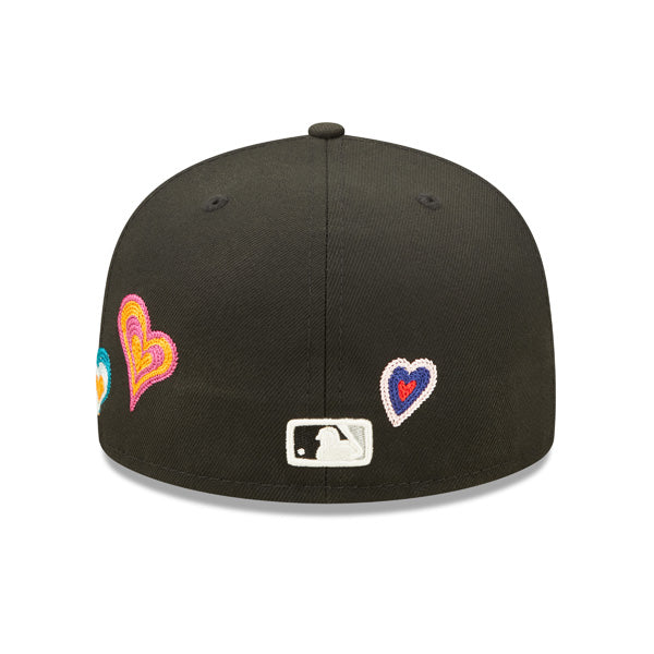 Chicago White Sox CHAINED HEARTS Exclusive New Era Fitted 59Fifty MLB Hat -Black/Pink