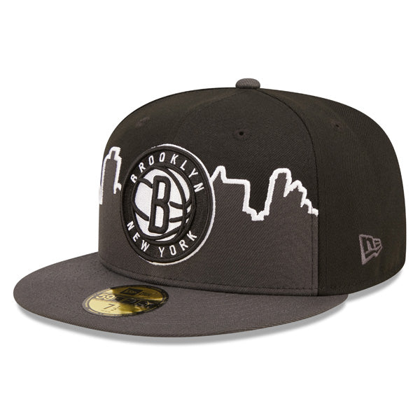 Brooklyn Nets New Era 2022 NBA Tip-Off 59FIFTY Fitted Hat - Gray/Black