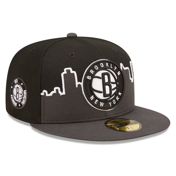 Brooklyn Nets New Era 2022 NBA Tip-Off 59FIFTY Fitted Hat - Gray/Black