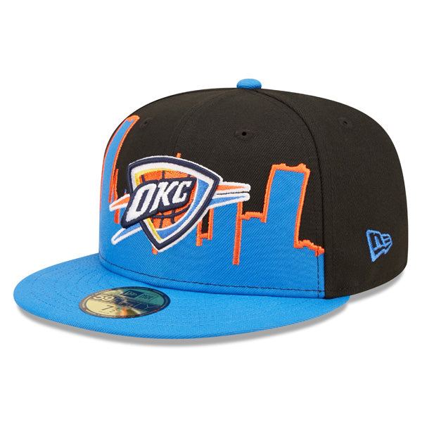 Oklahoma City Thunder New Era 2022 NBA Tip-Off 59FIFTY Fitted Hat -Blue/Black
