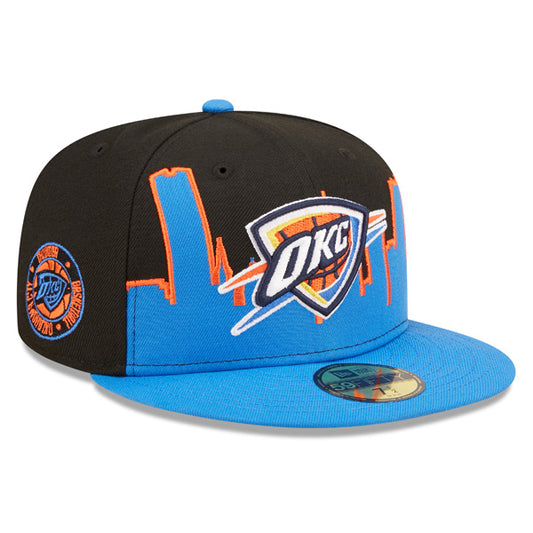 Oklahoma City Thunder New Era 2022 NBA Tip-Off 59FIFTY Fitted Hat -Blue/Black
