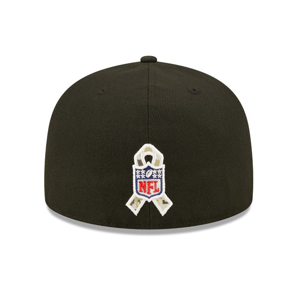 Dallas Cowboys New Era 2022 Salute To Service Low Profile 59FIFTY Fitted Hat - Black/Navy