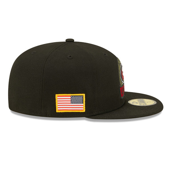 San Francisco 49ers New Era 2022 Salute To Service 59FIFTY Fitted Hat - Black/Gray