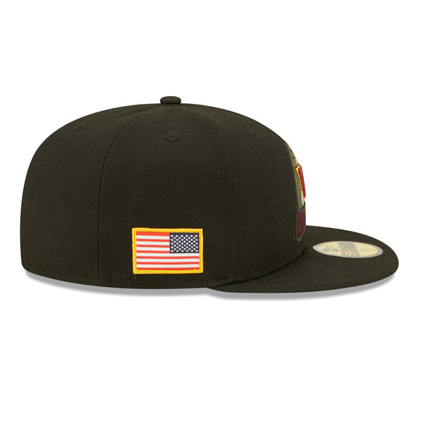 Washington Commanders New Era 2022 Salute To Service 59FIFTY Fitted Hat - Black/Burgundy