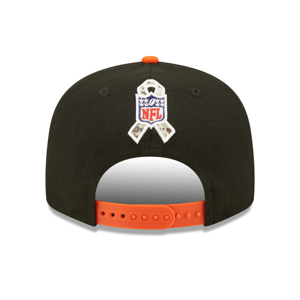 Cincinnati Bengals NFL 2022 Salute to Service 9FIFTY Snapback Hat - Black/Orange