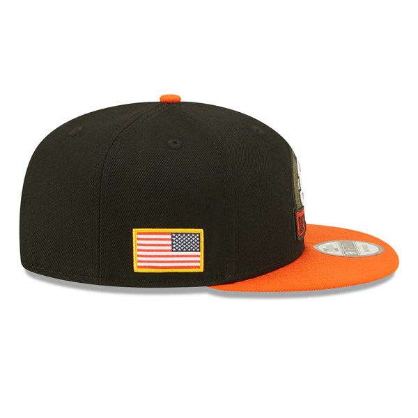 Cincinnati Bengals NFL 2022 Salute to Service 9FIFTY Snapback Hat - Black/Orange