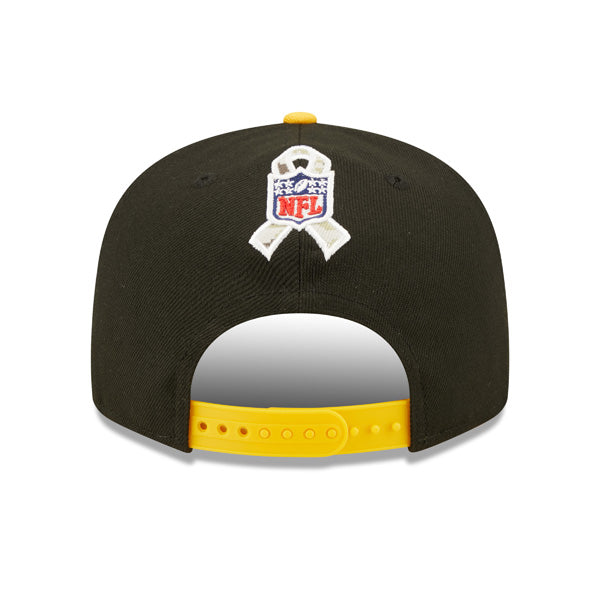 Pittsburgh Steelers NFL 2022 Salute to Service 9FIFTY Snapback Hat - Black/Yellow
