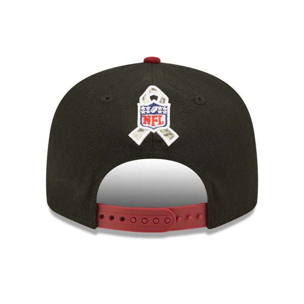 Washington Commanders NFL 2022 Salute to Service 9FIFTY Snapback Hat - Black/Burgundy