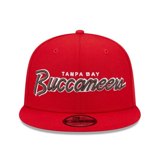 Tampa Bay Buccaneers New Era NFL CLASSIC SCRIPT Snapback Hat – Red/Black