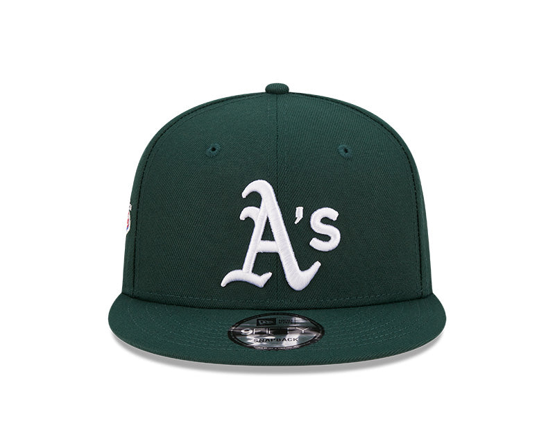 Oakland Athletics Exclusive New Era 1989 World Series PATCH-UP Snapback Hat - Green