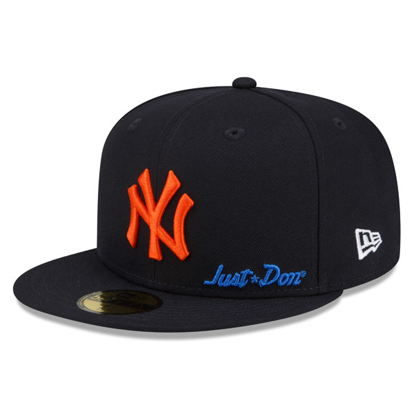 New York Yankees JUST DON 2008 All-Star Exclusive New Era 59Fifty Fitted NBA Hat – Navy/Orange/Royal Bottom