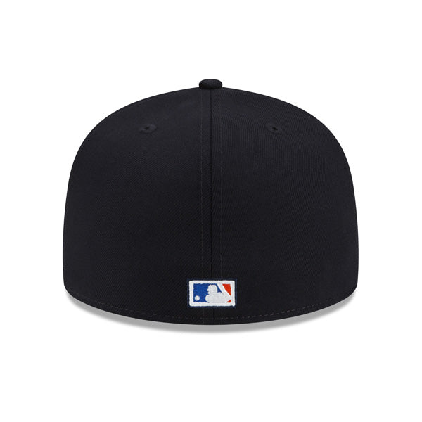 New York Yankees JUST DON 2008 All-Star Exclusive New Era 59Fifty Fitted NBA Hat – Navy/Orange/Royal Bottom