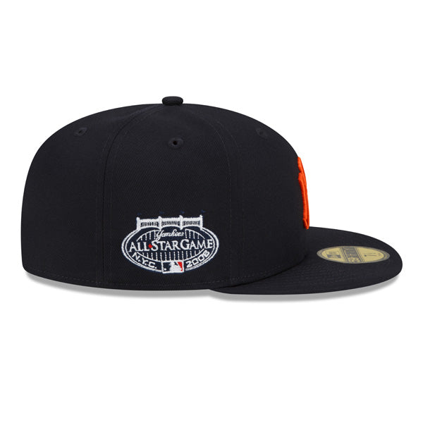 New York Yankees JUST DON 2008 All-Star Exclusive New Era 59Fifty Fitted NBA Hat – Navy/Orange/Royal Bottom