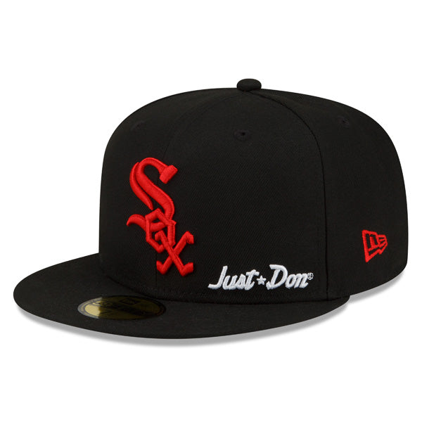 Chicago White Sox JUST DON 2003 All-Star Game Exclusive New Era 59Fifty Fitted NBA Hat – Black/Red/Gray Bottom