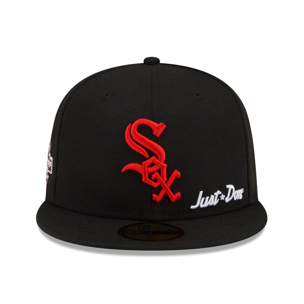 Chicago White Sox JUST DON 2003 All-Star Game Exclusive New Era 59Fifty Fitted NBA Hat – Black/Red/Gray Bottom