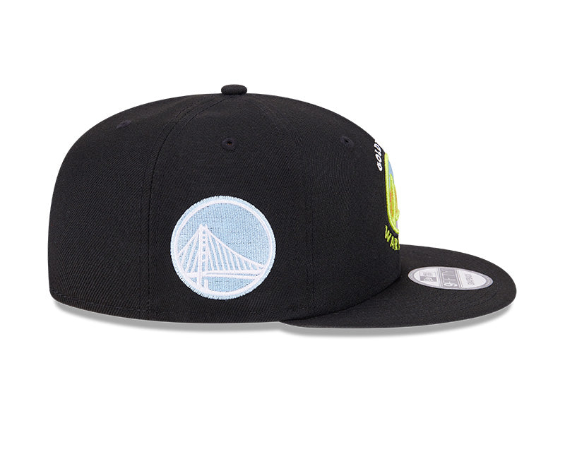 Golden State Warriors New Era SUPER PACK 9Fifty Snapback Hat - Black/Multi-Color